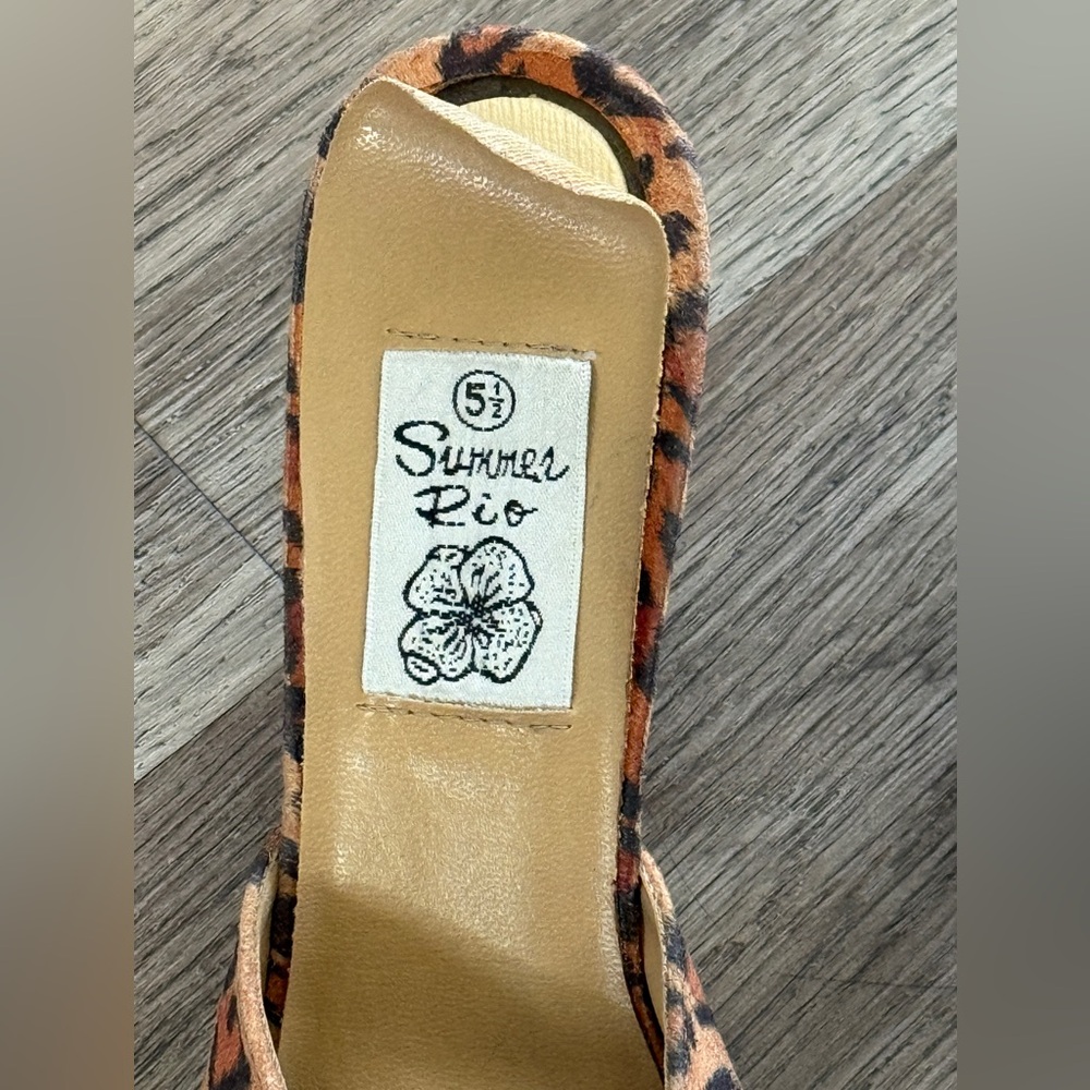 Summer Rio Animal Patterned Heels - Picture 4 of 11